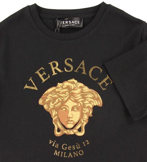 black and gold versace collection t shirt|Versace flannel shirts.